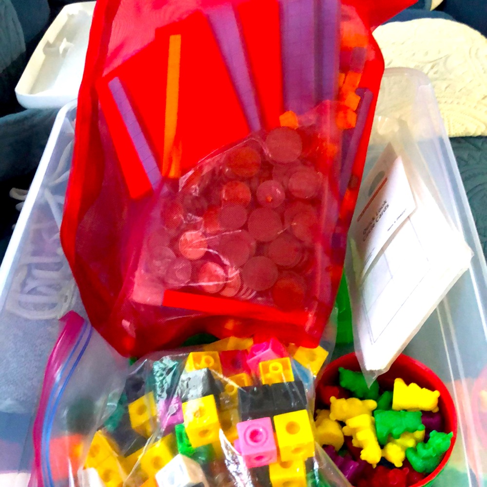 Various math manipulatives